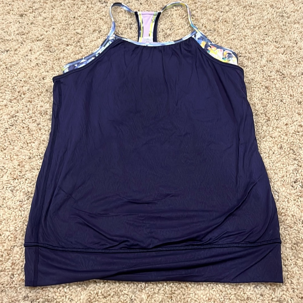 Ivivva (lululemon for kids brand) athletic razor back tank top